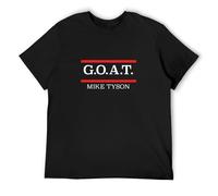 Goat Greatest of all Time Mike Tyson Boxing Boxer Mens T-Shirt Unisex Graphic Black Tee Shirt S