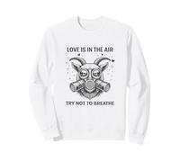 Goat Love is in The Air - Maschera Antigas per San Valentino Felpa