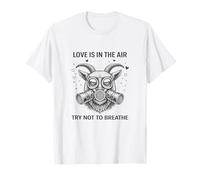 Goat Love is in The Air - Maschera Antigas per San Valentino Maglietta