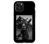 Goat Meme Country Humor Farm Chaos Scene Broken Barnyard Custodia per iPhone 11 Pro