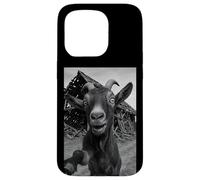 Goat Meme Country Humor Farm Chaos Scene Broken Barnyard Custodia per iPhone 15 Pro