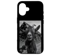 Goat Meme Country Humor Farm Chaos Scene Broken Barnyard Custodia per iPhone 16