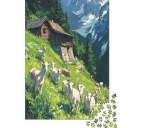 Goat Puzzle Da 1000 Pezzi, Geometria Dinamica, Attività Catartica, Opera Da Esporre 1000pcs (75x50cm)