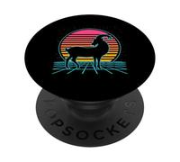Goat Retro Vintage 70s 80s Style Farm Animals Lover PopSockets PopGrip Adesivo
