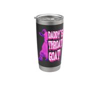 GOAT Throat Daddy's Sarcastic Humor Pink Edition Bicchiere termico in acciaio inox doppia parete
