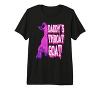 Goat Throat Daddy's Sarcastic Humor Pink Edition Maglietta Premium