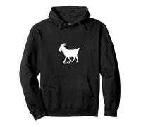 goat white Felpa con Cappuccio