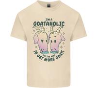 Goataholic In Viaggio Per Avere Più Capre Uomo Cotone T-Shirt Tee Top