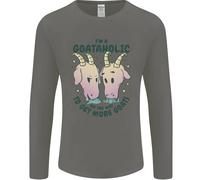 Goataholic In Viaggio Per Avere Più Capre Uomo Manica Lunga T-Shirt