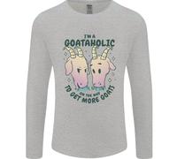 Goataholic In Viaggio Per Avere Più Capre Uomo Manica Lunga T-Shirt