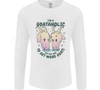 Goataholic In Viaggio Per Avere Più Capre Uomo Manica Lunga T-Shirt