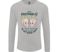 Goataholic In Viaggio Per Avere Più Capre Uomo Manica Lunga T-Shirt