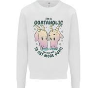 Goataholic On The Vie To Get More Capre Bambini Felpa Maglione