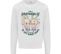 Goataholic On The Vie To Get More Capre Bambini Felpa Maglione