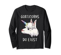 Goaticorns esistono Divertente Amante delle capre Maglia a Manica