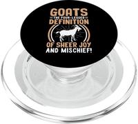 Goats The Four Legged Definition Of Sheer Joy And Mischief PopSockets PopGrip per MagSafe