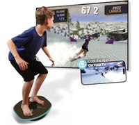GoBalance Play & Sport - Tavola di equilibrio interattiva premium in legno con sensore Bluetooth intelligente e app gratuita. 12 giochi divertenti, allenamento core sport e allenamenti per tutto il