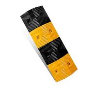 Gobba in Gomma, Speed Hump Modulare in Nero e Giallo 100 x 35 cm(100x35x5cm)