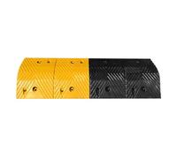 Gobba in Gomma, Speed Hump Modulare in Nero e Giallo 100 x 35 cm(100x35x7cm)