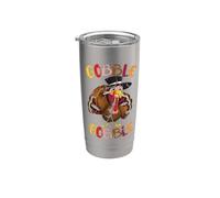 Gobble Gobble - Costume da tacchino divertente per il Ringraziamento Bicchiere termico in acciaio inox doppia parete