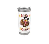 Gobble Gobble - Costume da tacchino divertente per il Ringraziamento Bicchiere termico in acciaio inox doppia parete