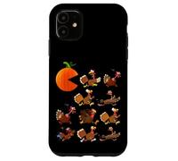 Gobble Til You Wobble Thanksgiving Pumpkin Game Eats Turkeys Custodia per iPhone 11