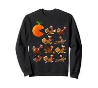 Gobble TIL You Wobble Thanksgiving Pumpkin Game Eats Turkeys Felpa