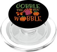 Gobble Till You Wobble Divertente Turchia del Ringraziamento PopSockets PopGrip per MagSafe