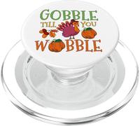 Gobble Till You Wobble Divertente Turchia Ringraziamento PopSockets PopGrip per MagSafe