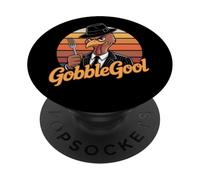 GobbleGool Mafia Turchia Retro Italiano Ringraziamento Divertente PopSockets PopGrip Adesivo