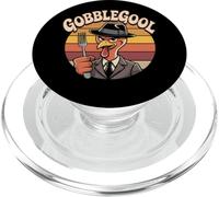 Gobblegool Mafia Turchia Ringraziamento Retro Italiano Divertente PopSockets PopGrip per MagSafe