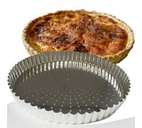 Gobel Stampo per torta 28 cm, fondo mobile perforato 126441, argento