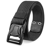 GoBene Cintura Tattica Uomo,Cintura da Lavoro Uomo in Nylon da Uomo Cinturone Tattico Militare da Cintura Uomo in Tessuto Regolabile Senza Fori Per Sport All'aperto 3,8 x 125 cm