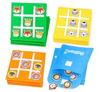 GoBene Giochi di Tic Tac Toe Per Bambini, 16 Sets Gadget Compleanno Bambini