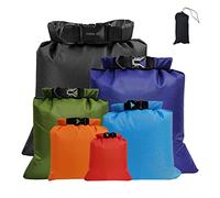 Gobesty 6 Pezzi Borsa Impermeabile, Sacchetto Asciutto, Borse Asciutti Impermeabili, 1,5 L + 2,5 L + 3 L+3,5L+5L + 8L Leggeri Borsa Impermeabile, Sacchi Asciutti per Campeggio Escursionismo in Viaggio