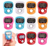 Gobesty Contatore Manuale, Mini Contatore delle Dita 10 Pezzi, Contatore elettronico, con Display LCD e azzerabile, per Custodia Preghiera Musulmana (Colore Casuale)