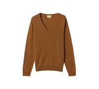GOBI Cashmere Pullover 'Women's Essential Cashmere V-Neck Sweater' marrone Donna GOBI Cashmere L
