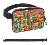 Gobi - Marsupio a tracolla con tasche con cerniera, impermeabile, con cinghia regolabile, per allenamento, corsa, viaggi, escursionismo, multicolore, taglia unica, Multicolore, Taglia unica