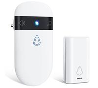 Gobikey Campanello Senza Fili da Esterno Impermeabile Elettronico Campanelli Wireless e Senza Batteria, 52 Campanelli Forti e 5 Livelli di Volume (0-115 Db) e 7 Colori Chiari (Autoalimentato)