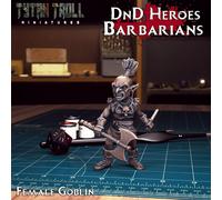 Goblin Berserker Con Ascia Miniatura Goblin Barbaro Figura Per TTRPG Come D&D 5E