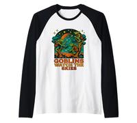 Goblin Guarda Il Disegno Goblincore del Cielo Maglia con Maniche Raglan