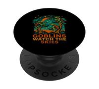 Goblin Guarda il disegno Goblincore del cielo PopSockets PopGrip Adesivo