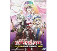 Goblin Slayer Stagione 1-2 (Vol.1-24 End & Movie) DVD anime [Dub inglese]