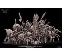 Goblin Spider Riders Multi-Part Regiment - Wargames - 9th age - d&d - Tabletop
