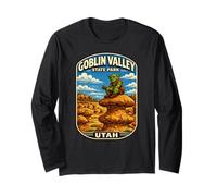 Goblin Valley State Park Utah Deserto Hoodoo Rock Maglia a Manica