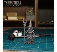 Goblin Warlock Miniatura Vecchio Goblin Mago Figura per Ttrpg's Come D 5e