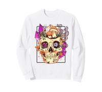 Goblincore Aesthetic. Vintage Moon Crystals And Forest Skull Felpa