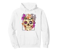 Goblincore Aesthetic. Vintage Moon Crystals And Forest Skull Felpa con Cappuccio