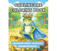 Goblincore Coloring Book: Enchanted Forest, Crystals & Mushroom Magic: 50 Pages 8.5 x 11 Relaxing Adult Coloring Book with Nature, Mushrooms, Forest Creatures, and Fantasy-Inspired Designs