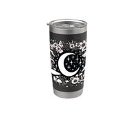 Goblincore & Cottagecore & Luna, Estetica Floreale, Fungo Bicchiere termico in acciaio inox doppia parete